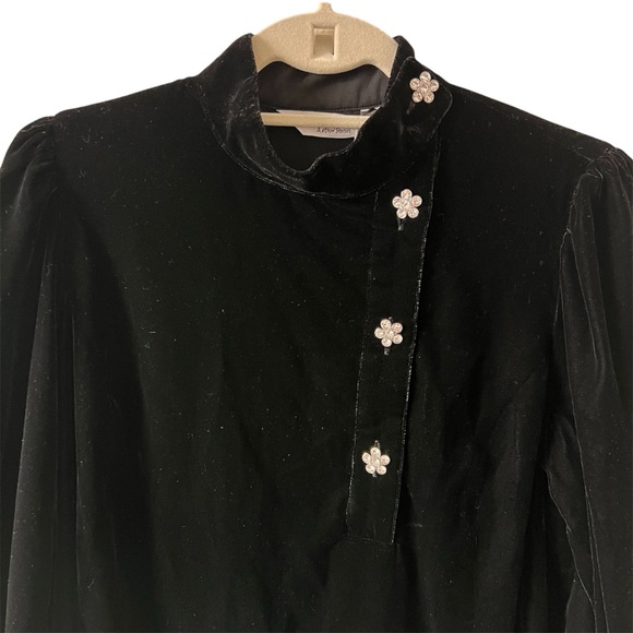 NWT & Other Stories Velvet Crystal Button Mini Dress 10 Holiday Cocktail NYE - Picture 11 of 16